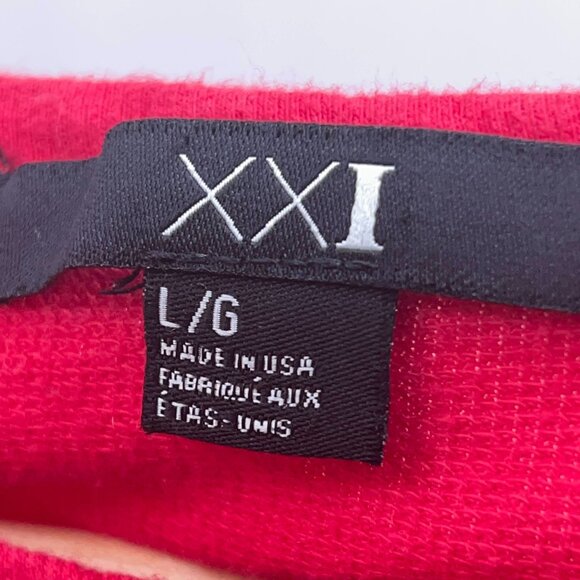 Forever 21 | Red Heart Bonjour Graphic Pullover Sweater | Women's L | Casual - Picture 6 of 9